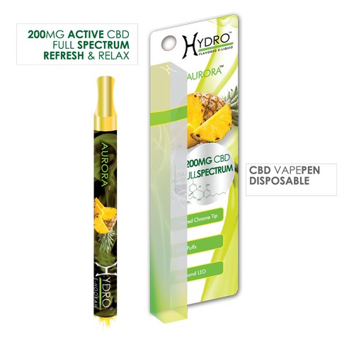 Hydro Brand Inc - Hydro CBD Vape Pen 200mg Stick AURORA
